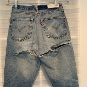 Levis Redone Jeans with Rips under the Butt